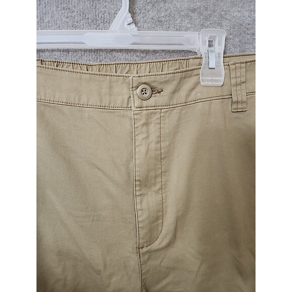 Old Navy OGC Chino Tapered Straight Pants Women 2X Ecru Elastic Waist StretchNEW - Picture 5 of 10